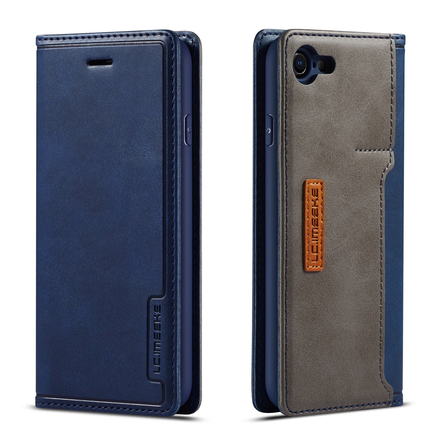 LC.IMEEKE Retro Style Leather Card Holder Case for iPhone 8/7/SE (2020)/SE (2022) 4.7 inch
