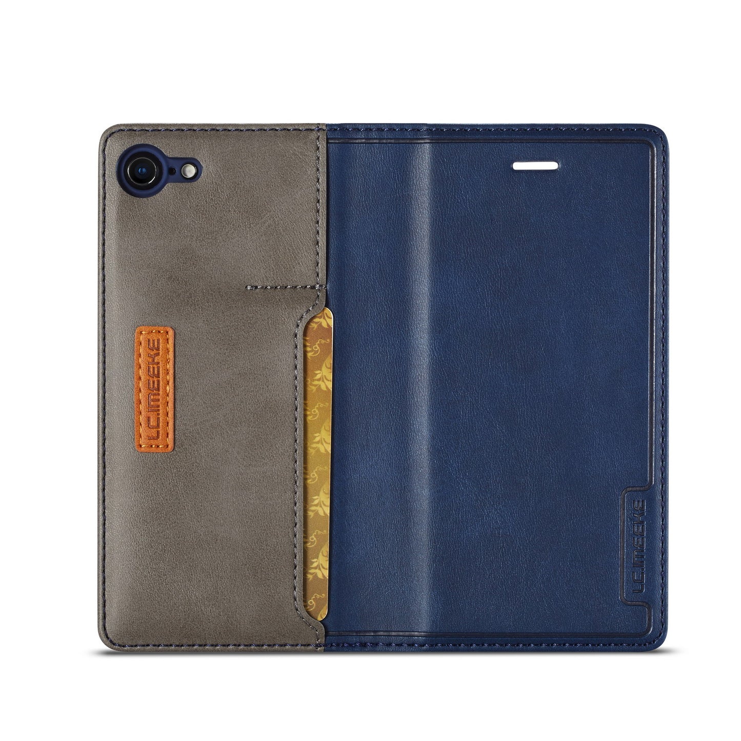 LC.IMEEKE Retro Style Leather Card Holder Case for iPhone 8/7/SE (2020)/SE (2022) 4.7 inch