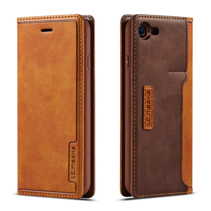 LC.IMEEKE Retro Style Leather Card Holder Case for iPhone 8/7/SE (2020)/SE (2022) 4.7 inch