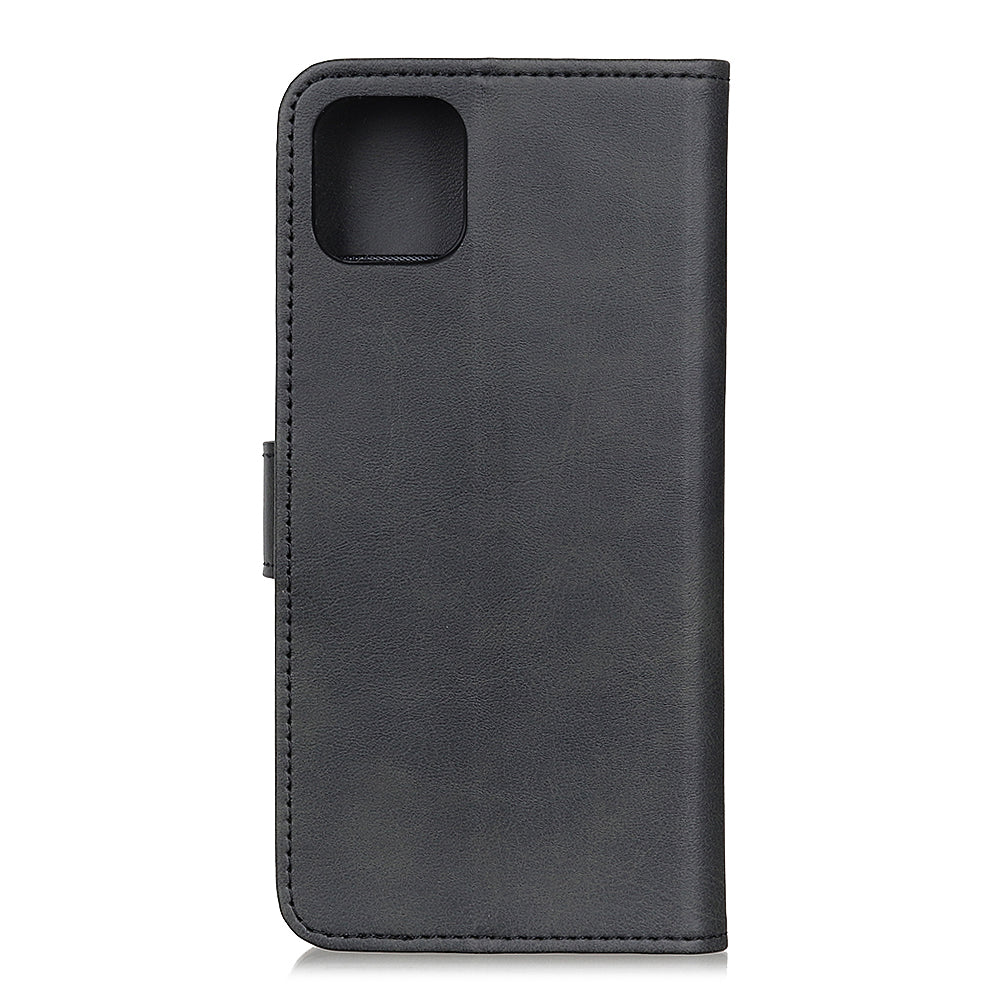 Matte Skin Wallet Leather Stand Phone Casing for iPhone 11 6.1 inch (2019)