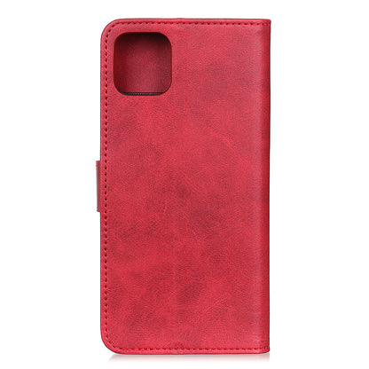 Matte Skin Wallet Leather Stand Phone Casing for iPhone 11 6.1 inch (2019)