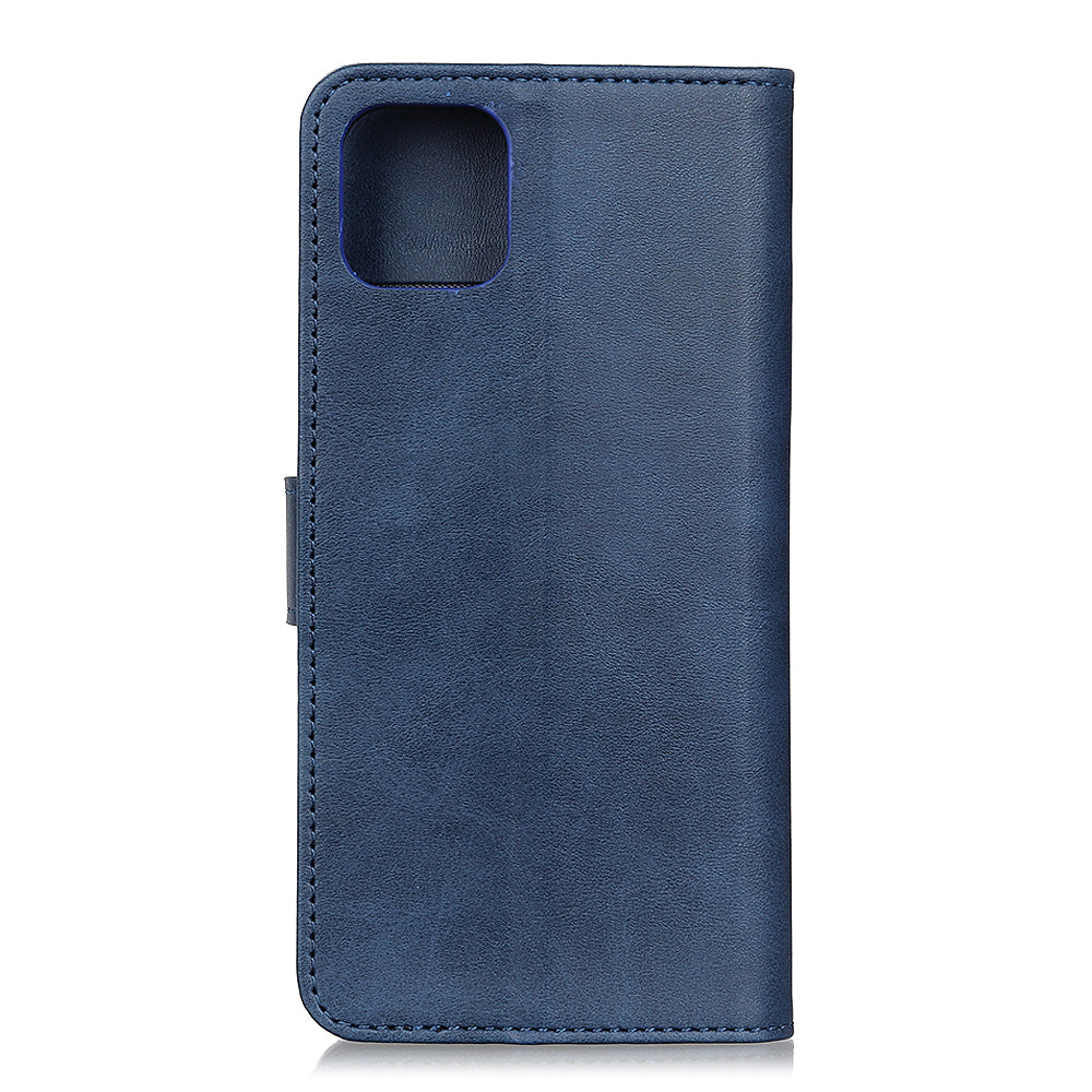 Matte Skin Wallet Leather Stand Phone Casing for iPhone 11 6.1 inch (2019)