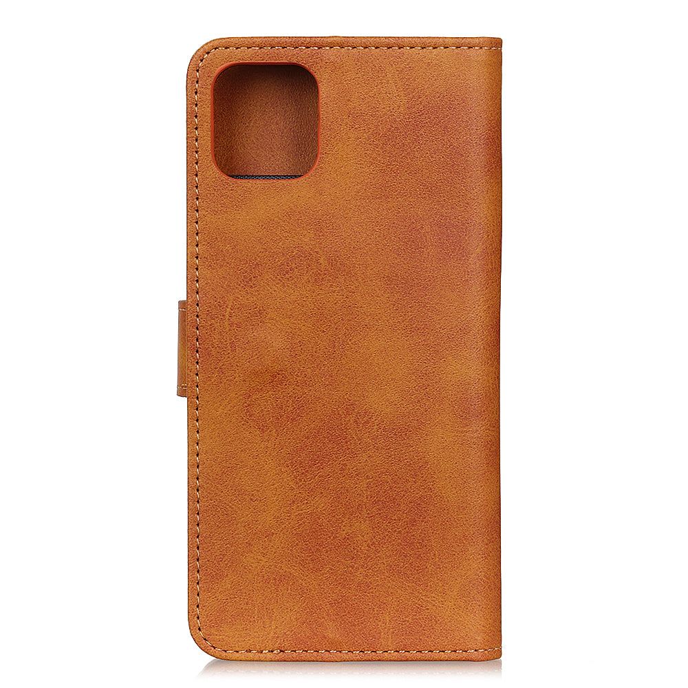 Matte Skin Wallet Leather Stand Phone Casing for iPhone 11 6.1 inch (2019)