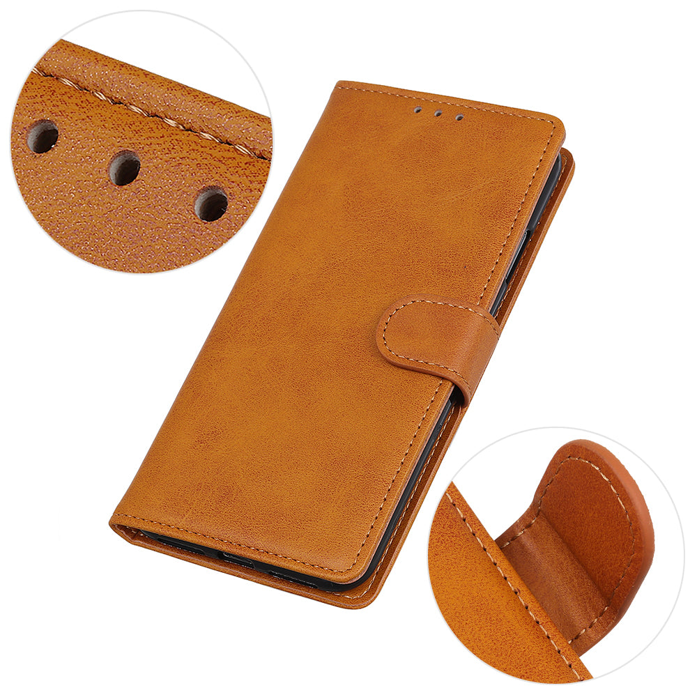 Matte Skin Wallet Leather Stand Phone Casing for iPhone 11 6.1 inch (2019)