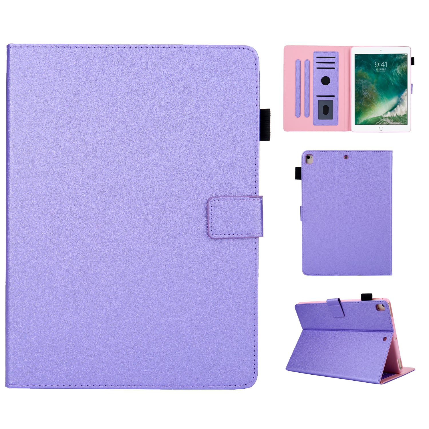 Leather Case with Card Storage for iPad 9.7-inch (2018)/9.7-inch (2017)/Air 2/Air