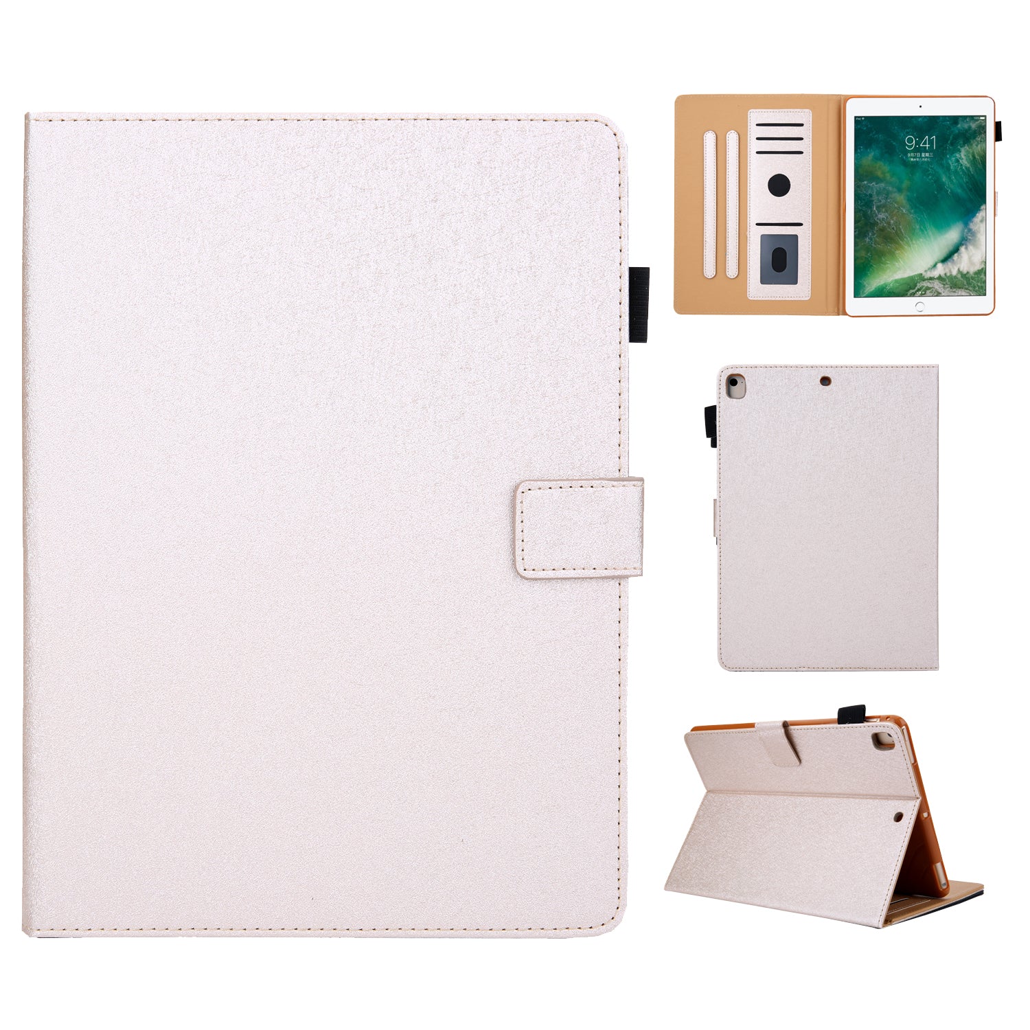 Leather Case with Card Storage for iPad 9.7-inch (2018)/9.7-inch (2017)/Air 2/Air