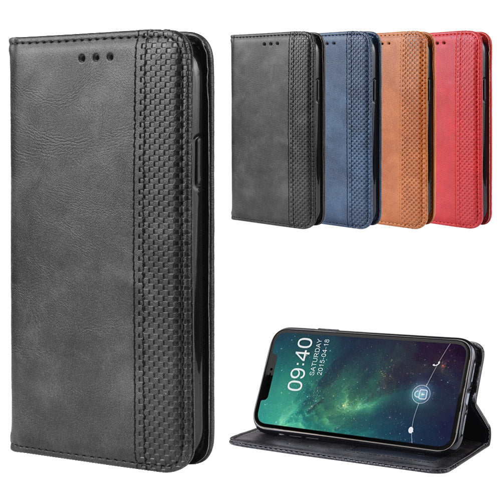 PU Leather Vintage Style Wallet Phone Cover for iPhone 11 Pro 5.8 inch (2019)
