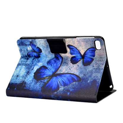 Shock-proof Pattern Printing Card Slot Stand PU Leather Tablet Cover for iPad Mini / Mini 2 / Mini 3 / Mini 4 / mini (2019) 7.9 inch