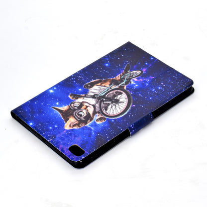 Shock-proof Pattern Printing Card Slot Stand PU Leather Tablet Cover for iPad Mini / Mini 2 / Mini 3 / Mini 4 / mini (2019) 7.9 inch