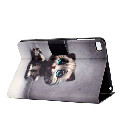 Shock-proof Pattern Printing Card Slot Stand PU Leather Tablet Cover for iPad Mini / Mini 2 / Mini 3 / Mini 4 / mini (2019) 7.9 inch