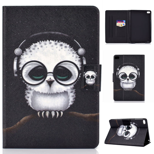 Shock-proof Pattern Printing Card Slot Stand PU Leather Tablet Cover for iPad Mini / Mini 2 / Mini 3 / Mini 4 / mini (2019) 7.9 inch