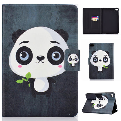 Shock-proof Pattern Printing Card Slot Stand PU Leather Tablet Cover for iPad Mini / Mini 2 / Mini 3 / Mini 4 / mini (2019) 7.9 inch