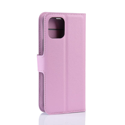 Litchi Skin Leather Wallet Stand Case for iPhone 11 6.1 inch (2019) with Soft TPU Inner Case