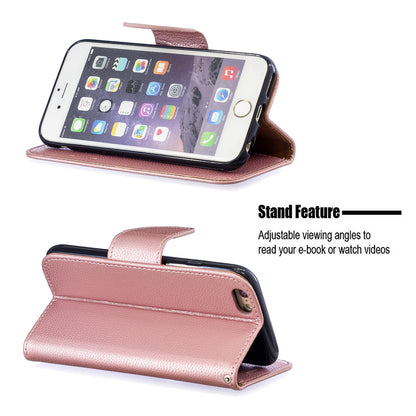 Litchi Texture Leather Wallet Stand Case for iPhone 6/6S