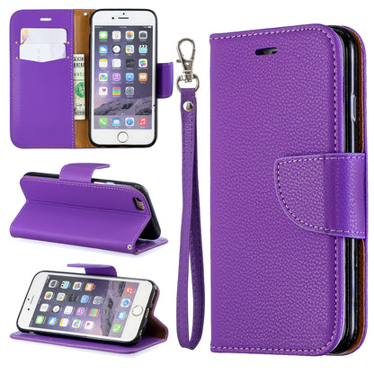 Litchi Texture Leather Wallet Stand Case for iPhone 6/6S