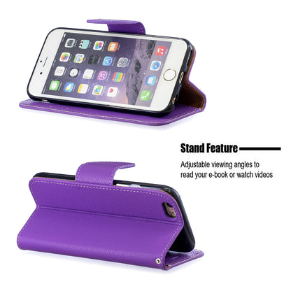 Litchi Texture Leather Wallet Stand Case for iPhone 6/6S