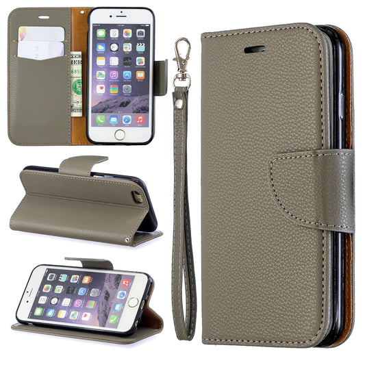 Litchi Texture Leather Wallet Stand Case for iPhone 6/6S