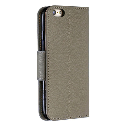 Litchi Texture Leather Wallet Stand Case for iPhone 6/6S
