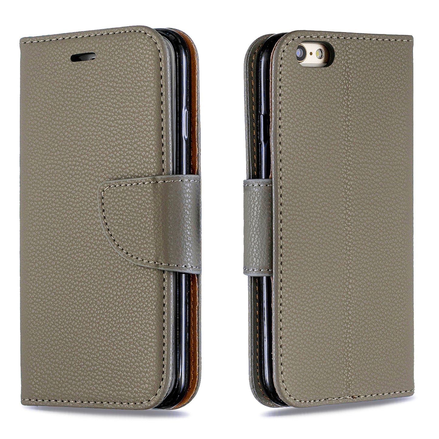 Litchi Texture Leather Wallet Stand Case for iPhone 6/6S