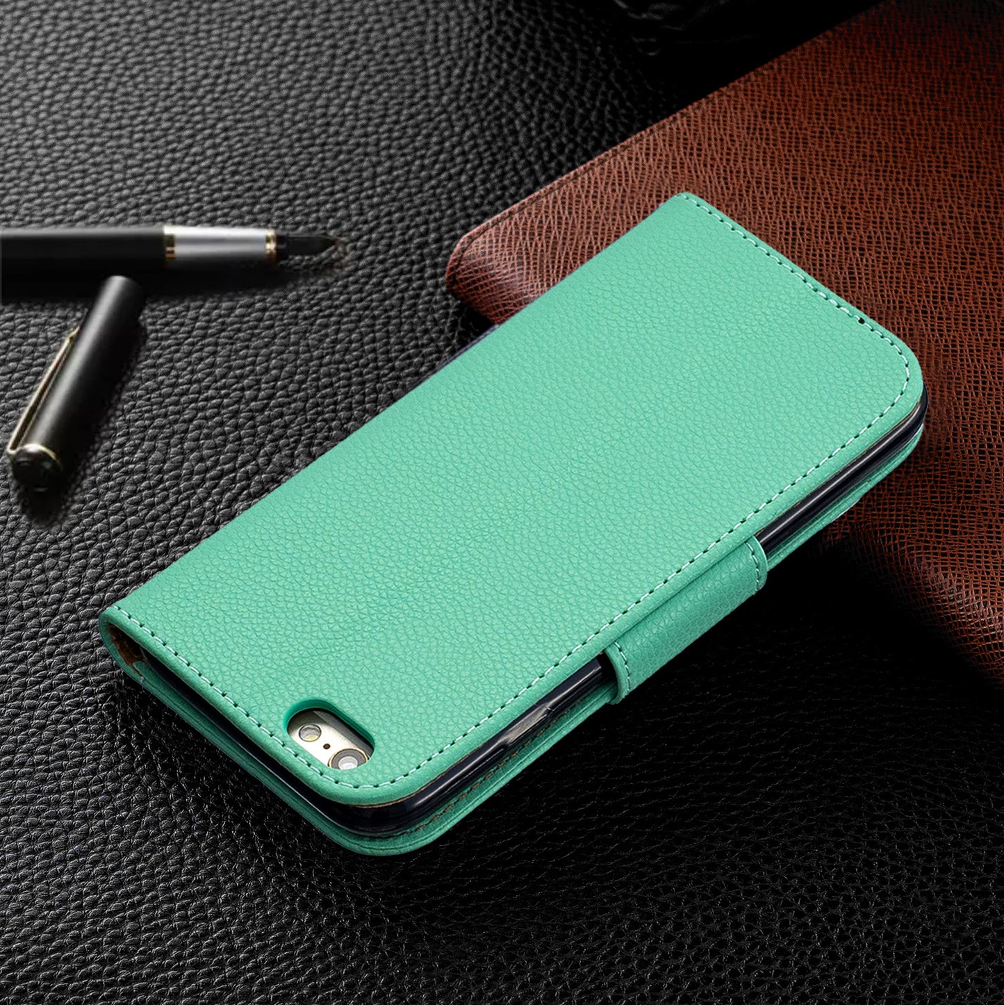 Litchi Texture Leather Wallet Stand Case for iPhone 6/6S