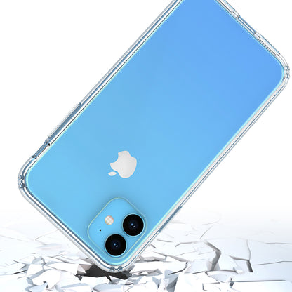 50Pcs/Pack Clear Acrylic + TPU Hybrid Back Case for iPhone 11 6.1 inch (2019)