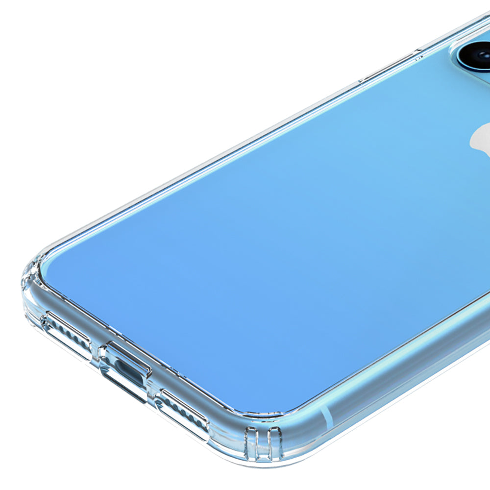 50Pcs/Pack Clear Acrylic + TPU Hybrid Back Case for iPhone 11 6.1 inch (2019)