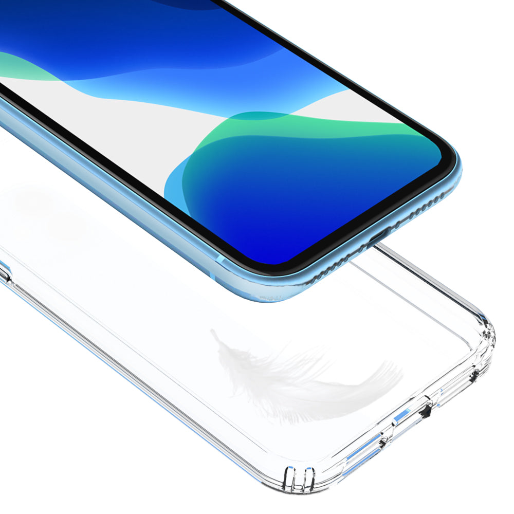 50Pcs/Pack Clear Acrylic + TPU Hybrid Back Case for iPhone 11 6.1 inch (2019)
