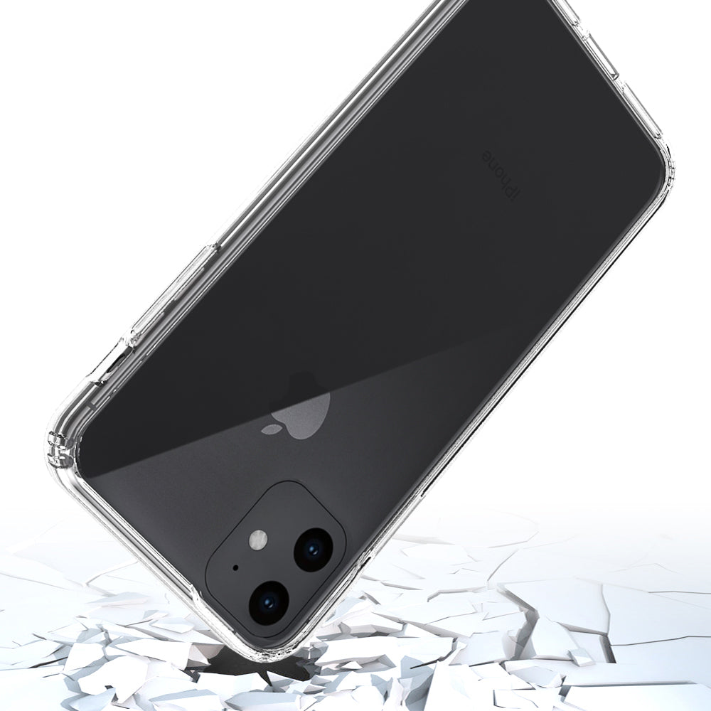 50Pcs/Pack Clear Acrylic + TPU Hybrid Phone Shell for iPhone 11 Pro Max 6.5 inch (2019)