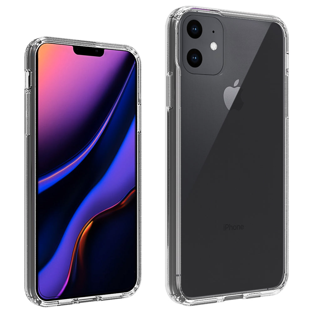 50Pcs/Pack Clear Acrylic + TPU Hybrid Phone Shell for iPhone 11 Pro Max 6.5 inch (2019)