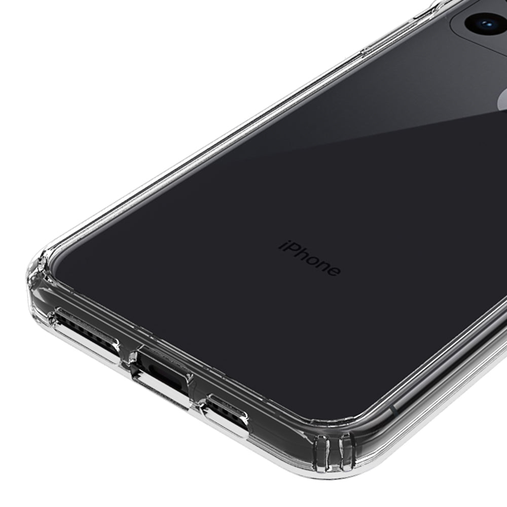 50Pcs/Pack Clear Acrylic + TPU Hybrid Phone Shell for iPhone 11 Pro Max 6.5 inch (2019)