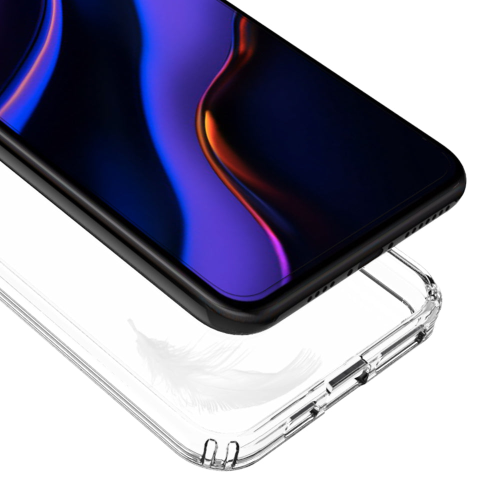 50Pcs/Pack Clear Acrylic + TPU Hybrid Phone Shell for iPhone 11 Pro Max 6.5 inch (2019)