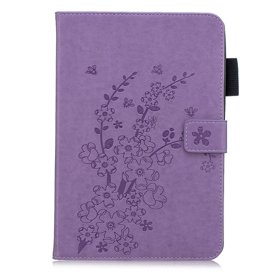 Imprint Wintersweet Leather Wallet Stand Tablet Case for for iPad mini (2019) 7.9 inch/mini 4 3 2 1