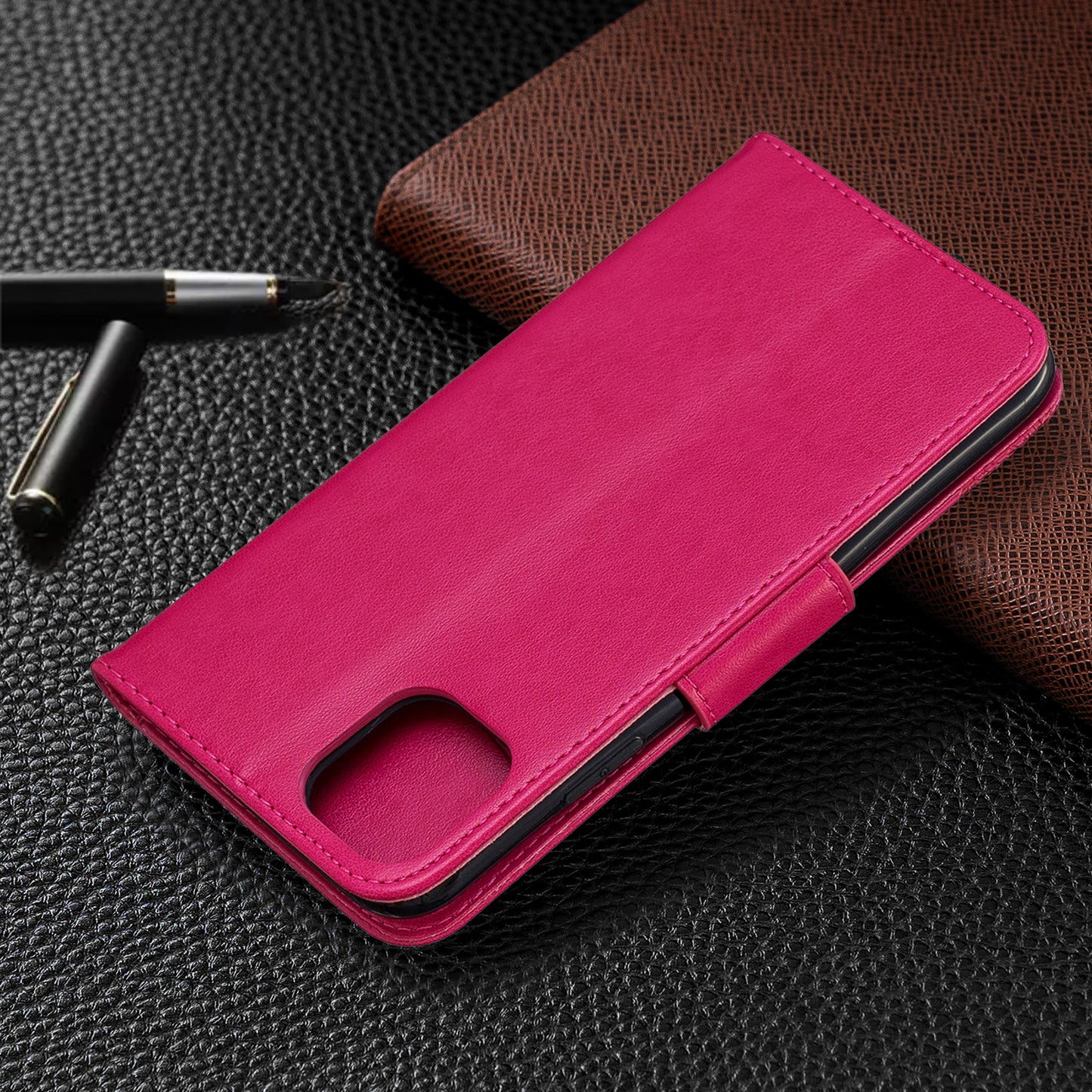 Imprint Butterfly Leather Wallet Phone Case for iPhone 11 Pro Max 6.5 inch (2019)