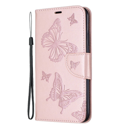 Imprint Butterfly Leather Wallet Phone Case for iPhone 11 Pro Max 6.5 inch (2019)