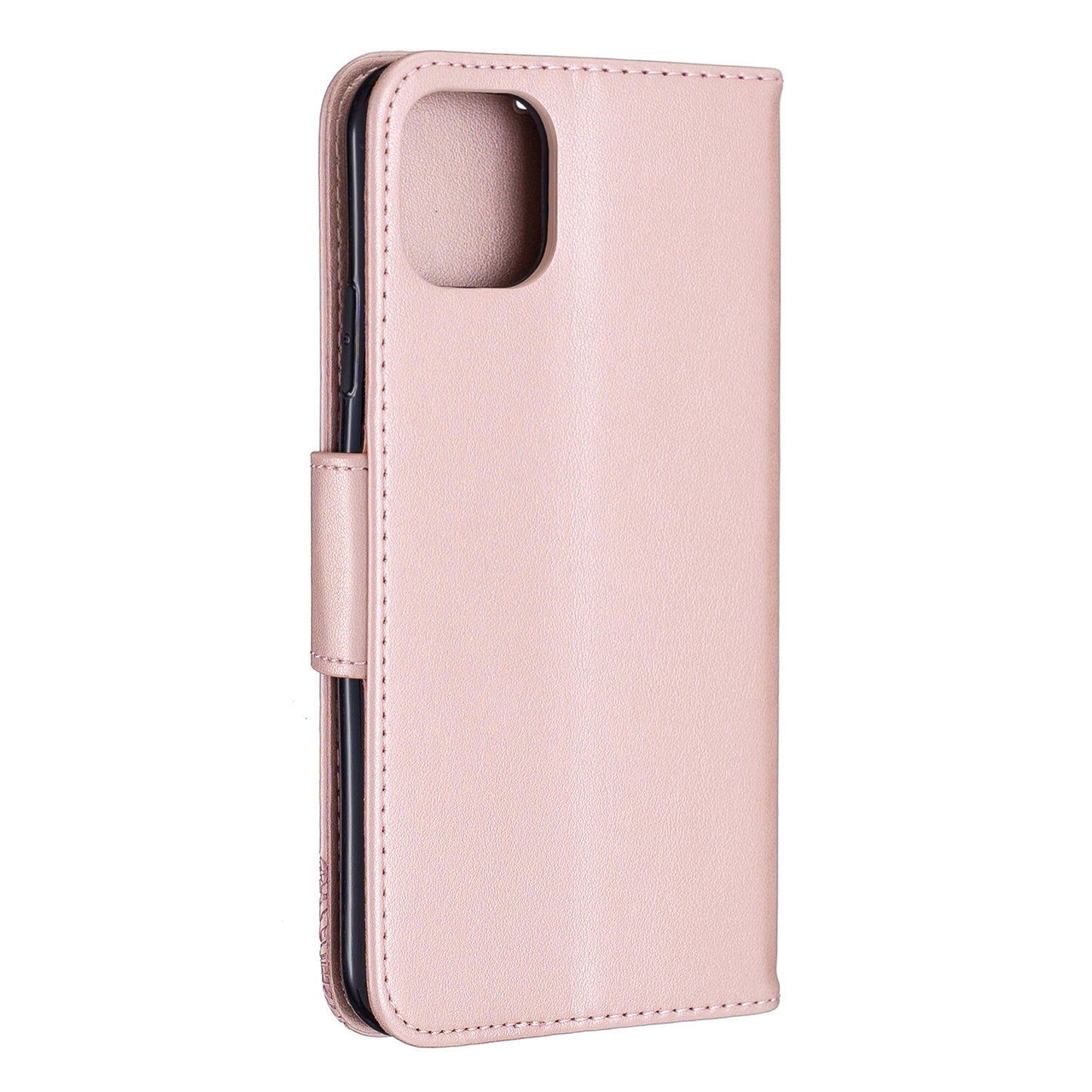 Imprint Butterfly Leather Wallet Phone Case for iPhone 11 Pro Max 6.5 inch (2019)