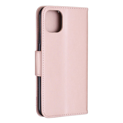 Imprint Butterfly Leather Wallet Phone Case for iPhone 11 Pro Max 6.5 inch (2019)