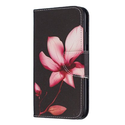 Pattern Printing Cross Texture Wallet Stand Flip Leather Case for iPhone 11 6.1 inch (2019)