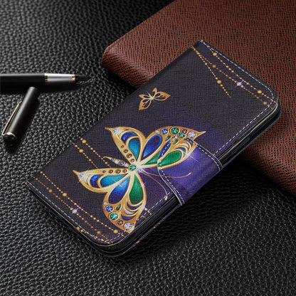 Pattern Printing Cross Texture Wallet Stand Flip Leather Case for iPhone 11 6.1 inch (2019)