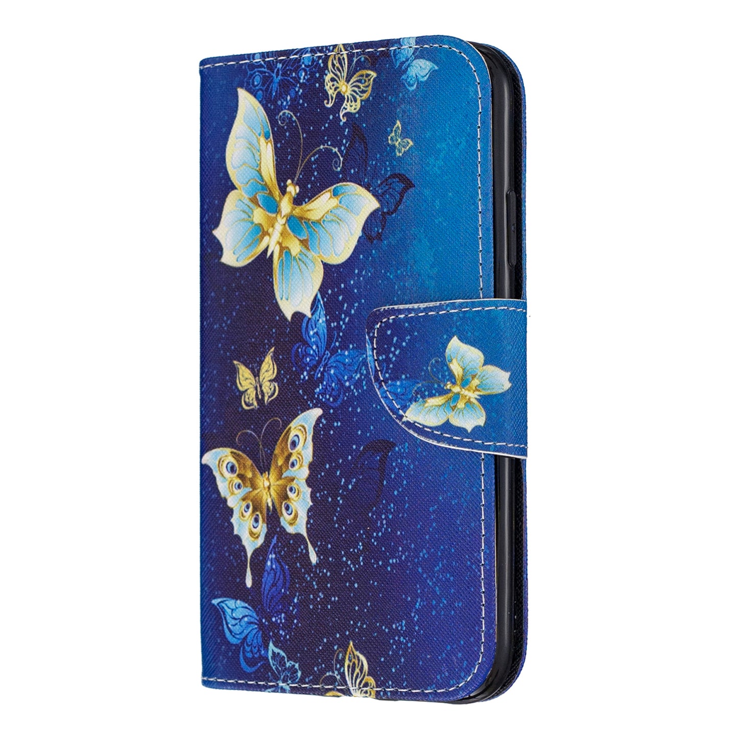 Pattern Printing Cross Texture Wallet Stand Flip Leather Case for iPhone 11 6.1 inch (2019)