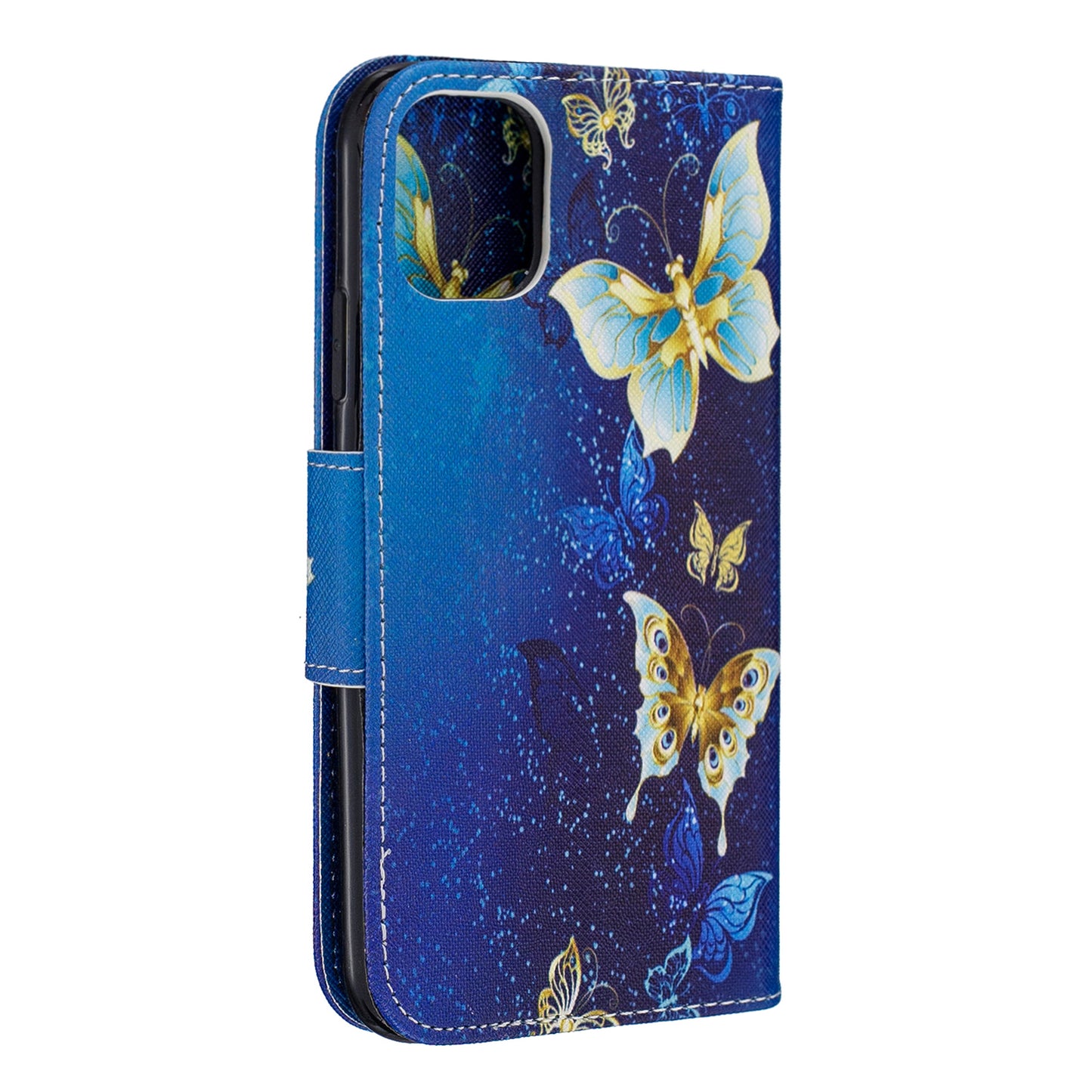 Pattern Printing Cross Texture Wallet Stand Flip Leather Case for iPhone 11 6.1 inch (2019)