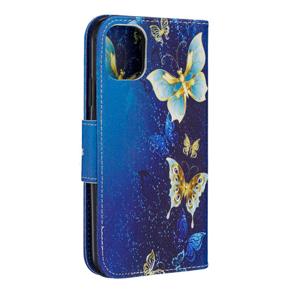 Pattern Printing Cross Texture Wallet Stand Flip Leather Case for iPhone 11 6.1 inch (2019)