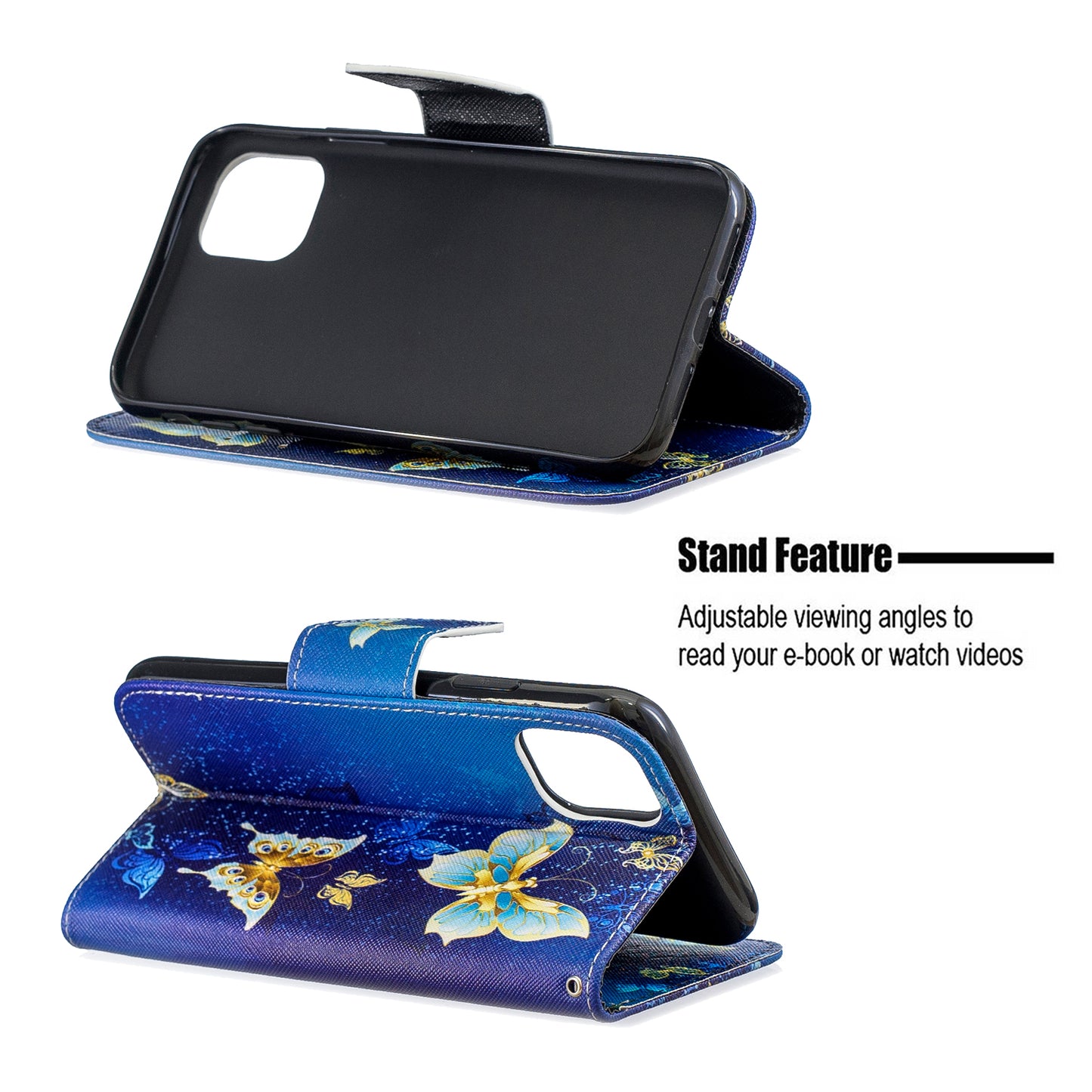 Pattern Printing Cross Texture Wallet Stand Flip Leather Case for iPhone 11 6.1 inch (2019)