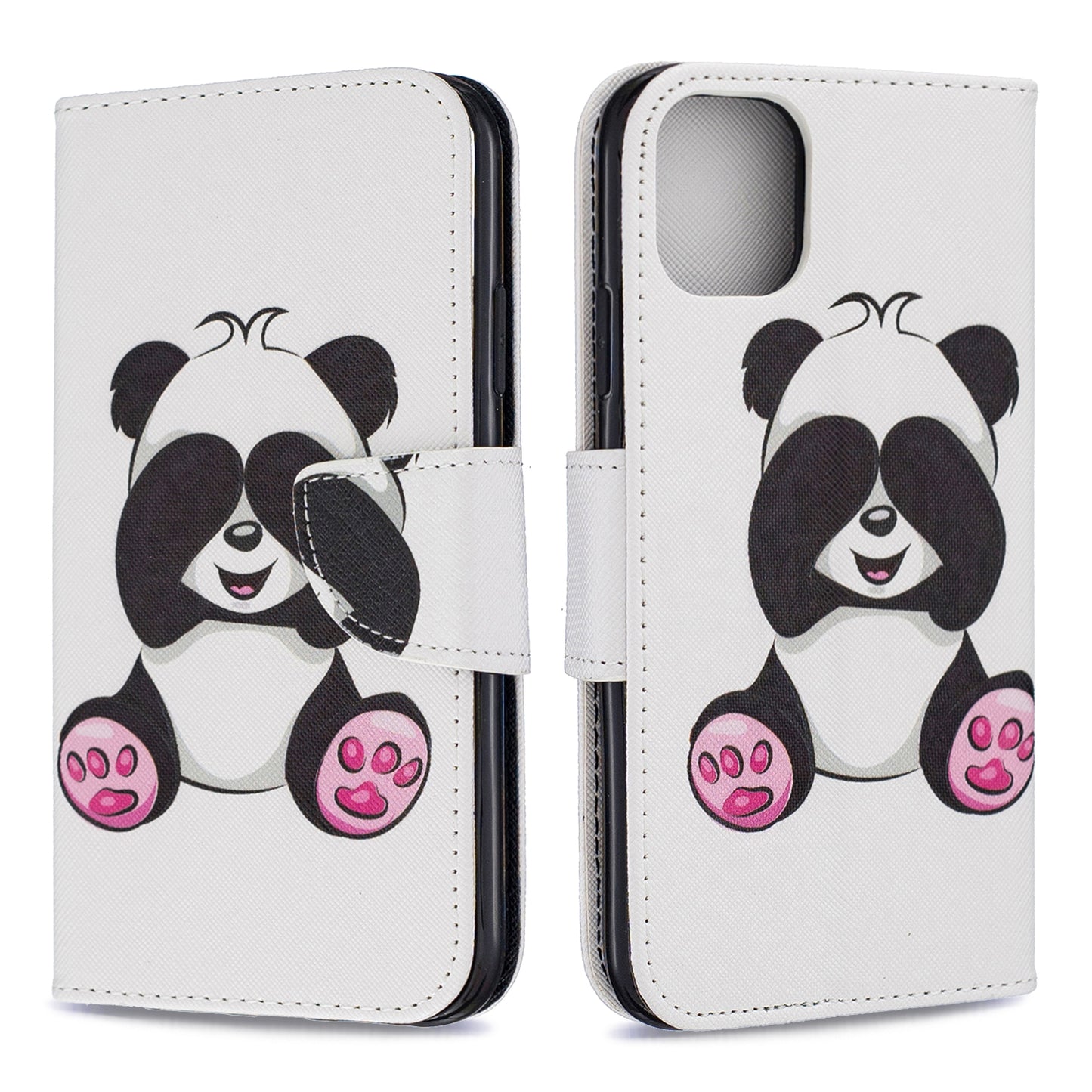 Pattern Printing Cross Texture Wallet Stand Flip Leather Case for iPhone 11 6.1 inch (2019)