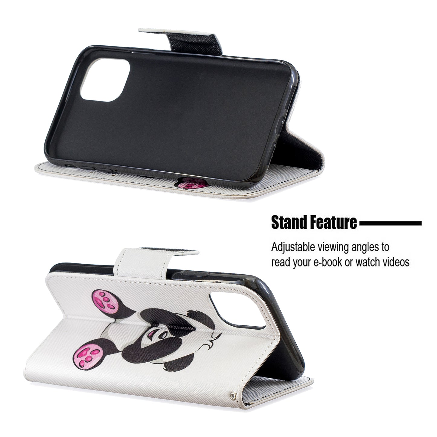 Pattern Printing Cross Texture Wallet Stand Flip Leather Case for iPhone 11 6.1 inch (2019)