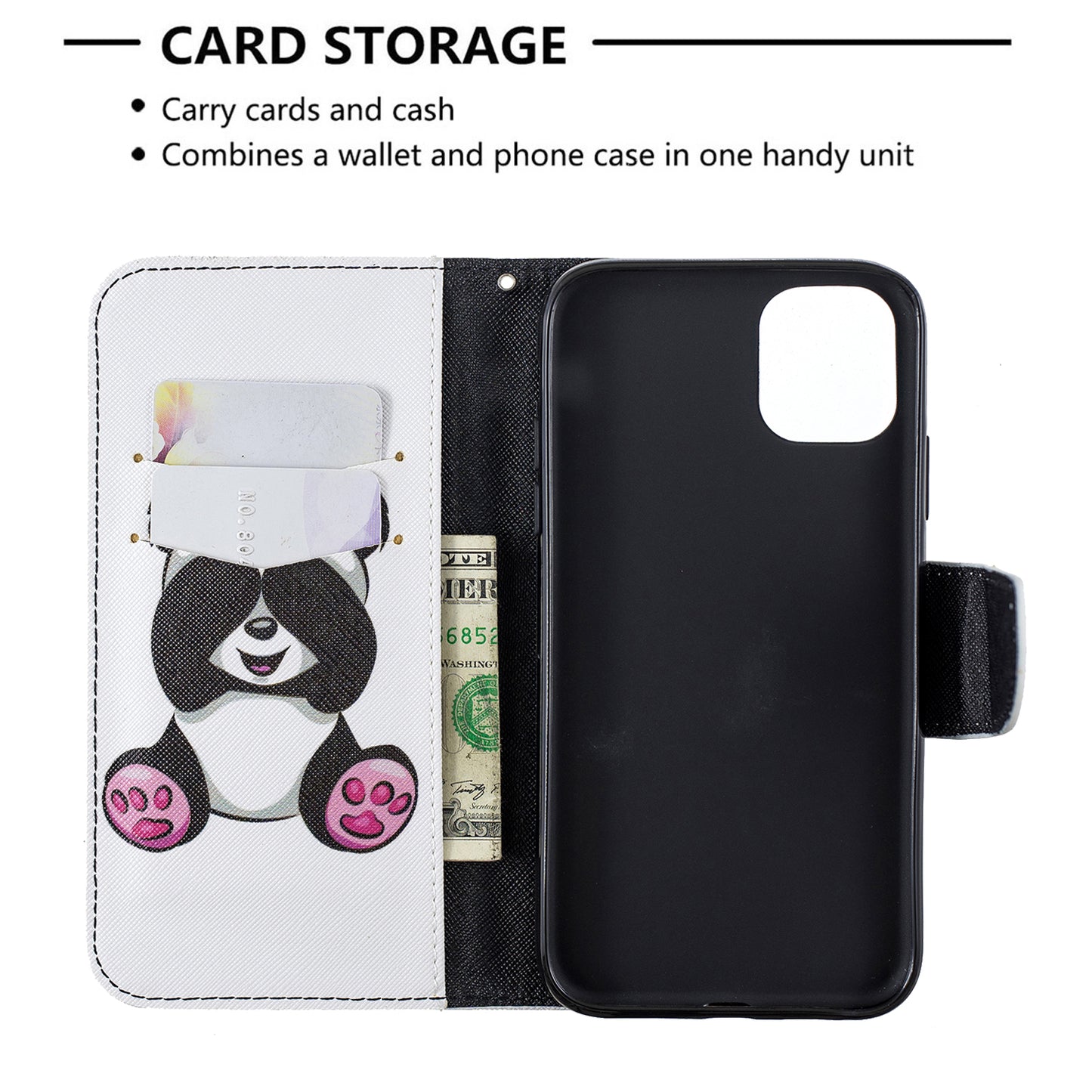 Pattern Printing Cross Texture Wallet Stand Flip Leather Case for iPhone 11 6.1 inch (2019)