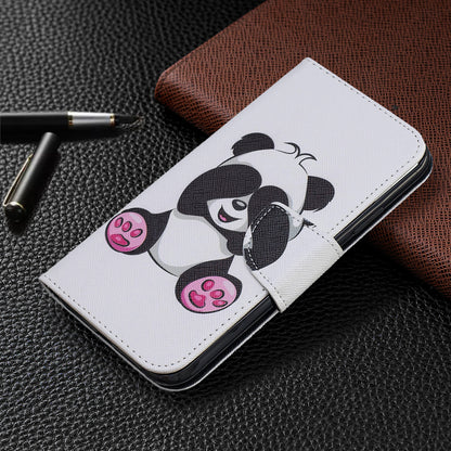Pattern Printing Cross Texture Wallet Stand Flip Leather Case for iPhone 11 6.1 inch (2019)