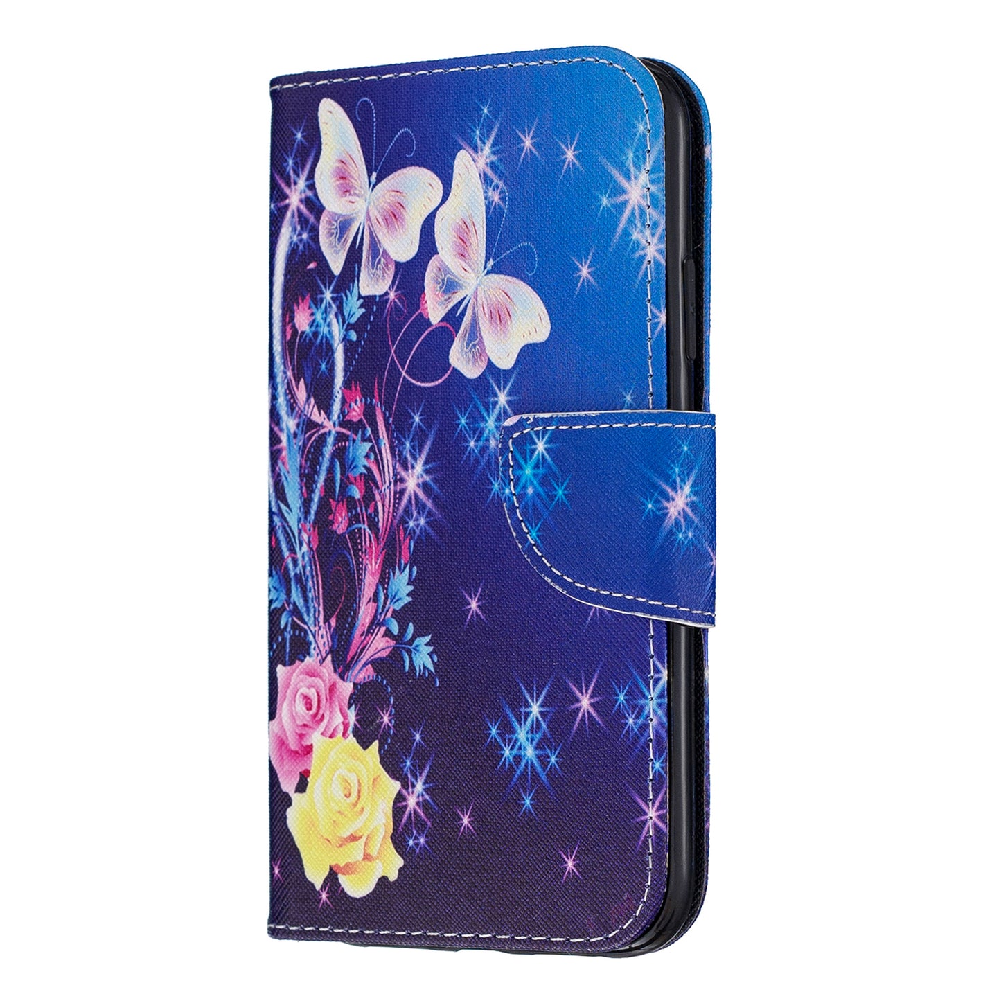 Pattern Printing Cross Texture Wallet Stand Flip Leather Case for iPhone 11 6.1 inch (2019)