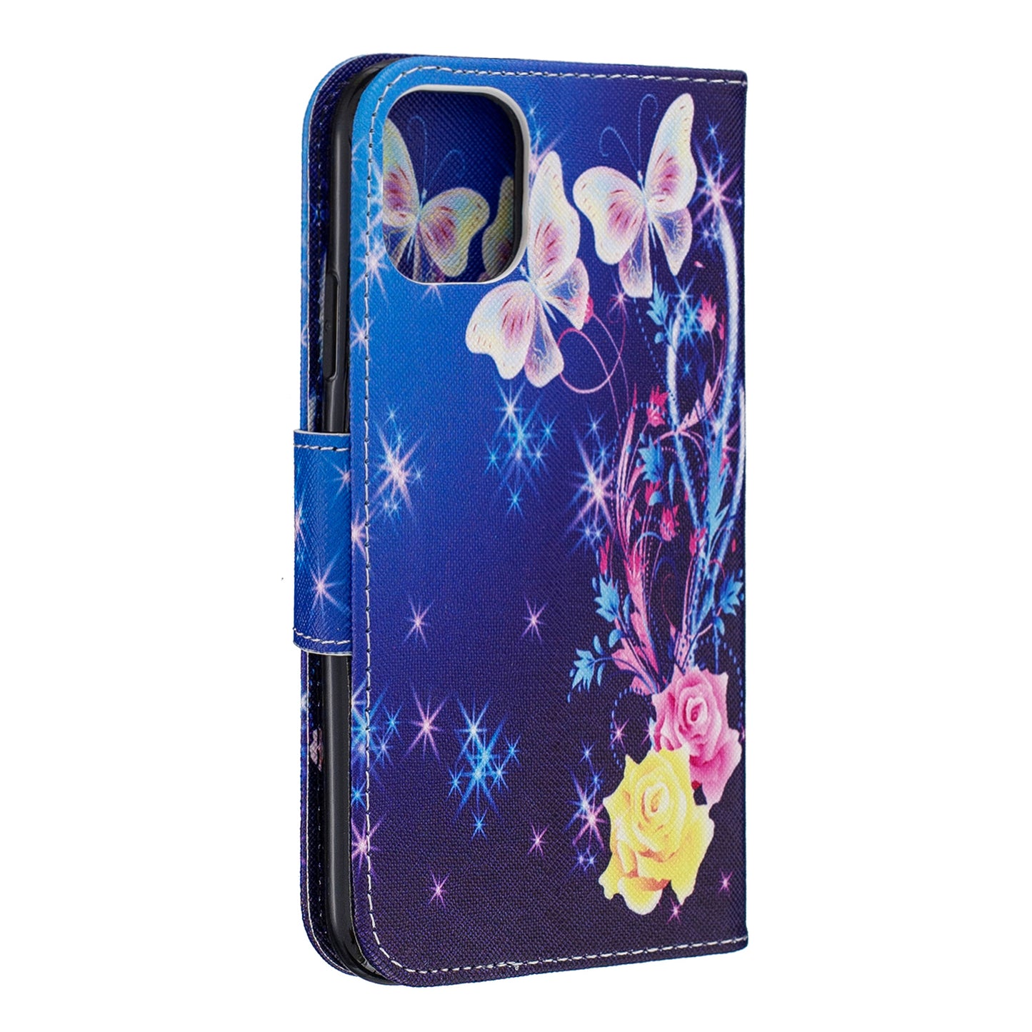 Pattern Printing Cross Texture Wallet Stand Flip Leather Case for iPhone 11 6.1 inch (2019)