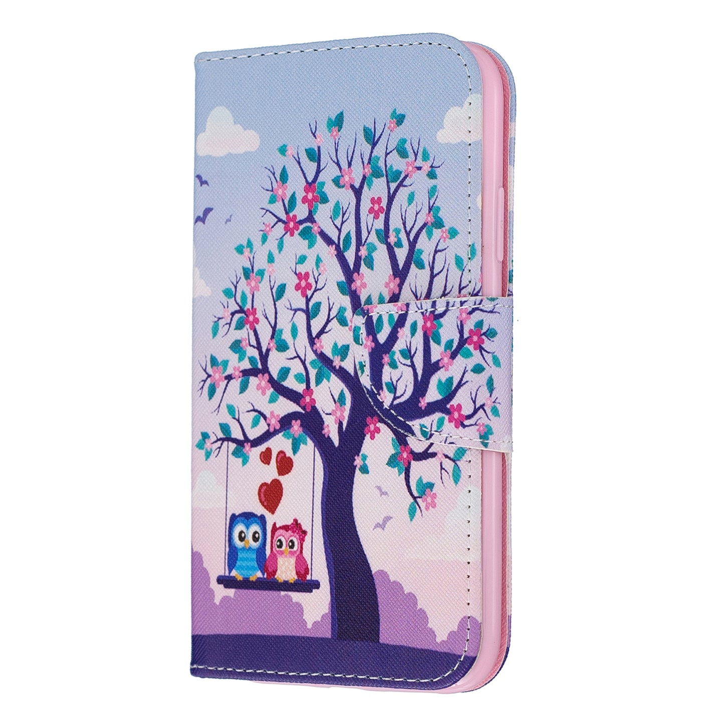 Pattern Printing Cross Texture Wallet Stand Flip Leather Case for iPhone 11 6.1 inch (2019)