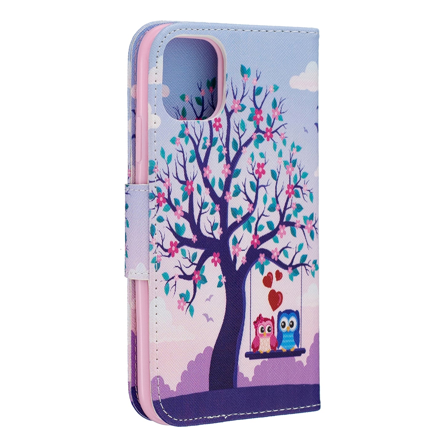 Pattern Printing Cross Texture Wallet Stand Flip Leather Case for iPhone 11 6.1 inch (2019)